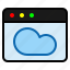 browser, cloud, forecast, page, server, web page, website 