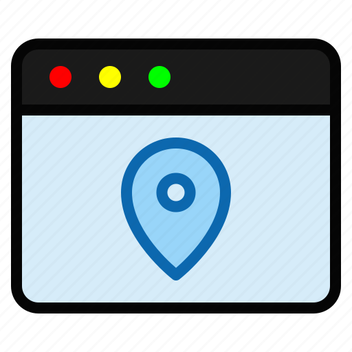 Browser, location, map, page, pin, web page, website icon - Download on Iconfinder