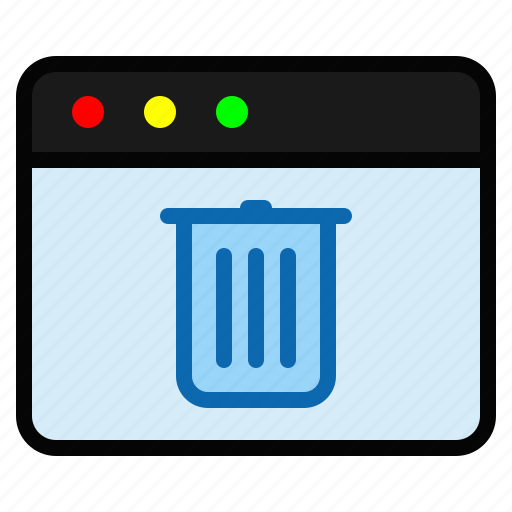 Browser, delete, page, trash, trash bin, web page, website icon - Download on Iconfinder