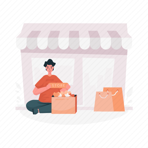 Store, resources, shopping, ecommerce, business, profile, shop illustration - Download on Iconfinder