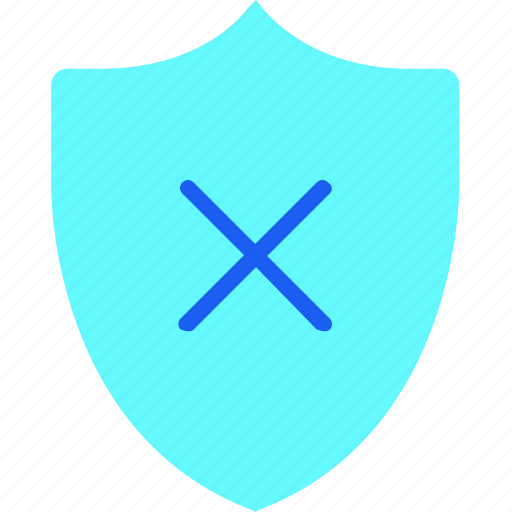 Failed, protect, protection, safety, secure, security, shield icon - Download on Iconfinder