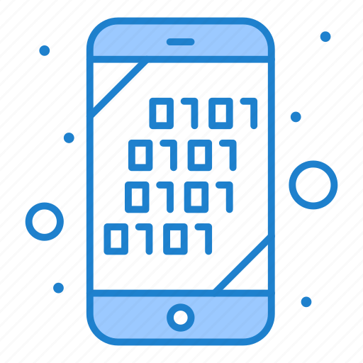 Binary, code, mobile, search icon - Download on Iconfinder