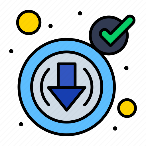 Check, cyber, down, download icon - Download on Iconfinder