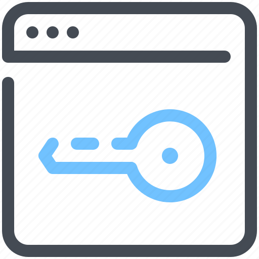 Browser, key, marketing, optimization, password, webpage, website icon - Download on Iconfinder