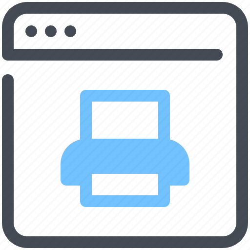 Browser, network, optimization, print, printer, web, webpage icon - Download on Iconfinder