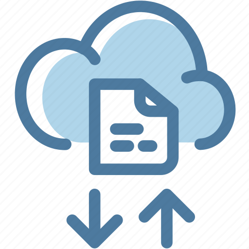 Cloud, cloud computing, document, file, file sharing, storage, text icon - Download on Iconfinder