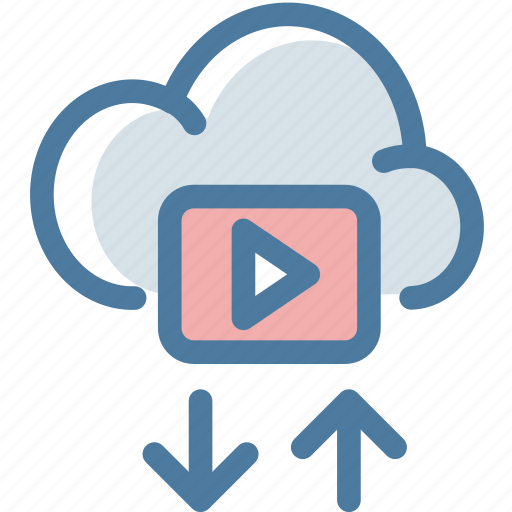Arrow, cloud, donwload, upload, vdo, video, youtube icon - Download on Iconfinder