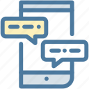 chat, communication, message, mobile, phone, sms, talk 