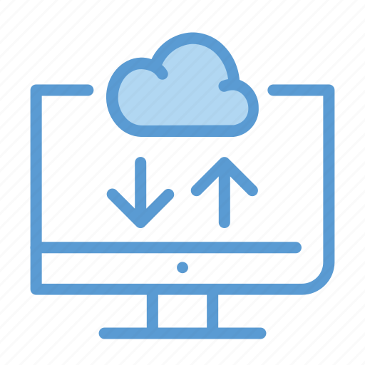 Cloud computing, download, upload icon - Download on Iconfinder