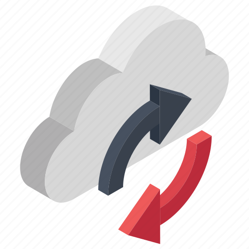 Cloud computing, cloud data sync, data share, data synchronization, information transfer icon - Download on Iconfinder