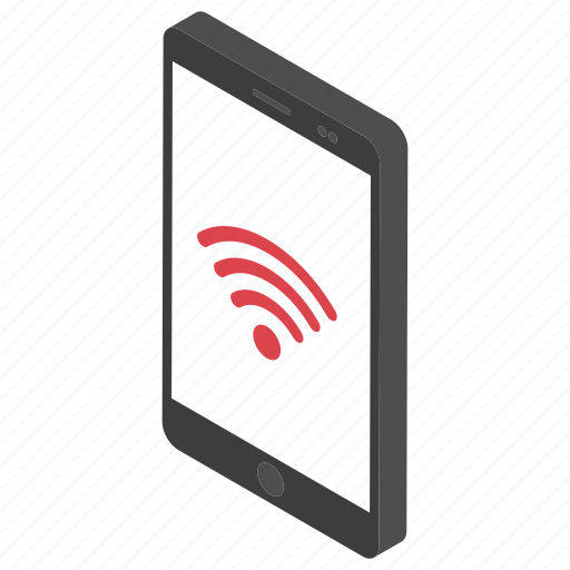 Connected device, internet connection, mobile wifi, wifi signals, wireless internet icon - Download on Iconfinder