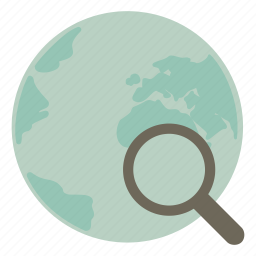 Find, magnifier, magnifying, search, world icon - Download on Iconfinder