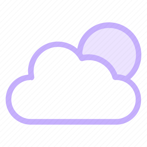 Cloud, cloudy, sun, weathericon icon - Download on Iconfinder