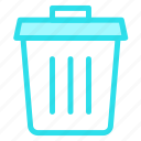 bin, delete, recycle, remove, trashicon