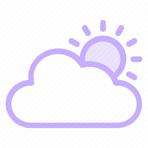 Cloud, cloudy, sun, weathericon icon - Download on Iconfinder