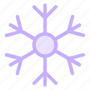 decorative, snow, snowflake, wintericon