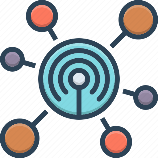 Collaboration, connection, network, organization, reticulation, satellite, web icon - Download on Iconfinder