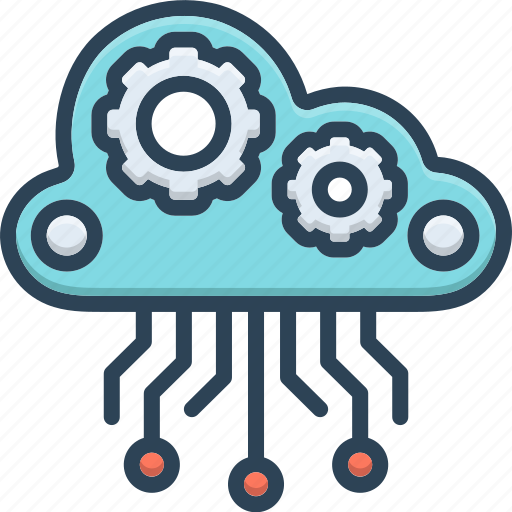 Cloud computing, database, hosting, server, storage, technology, upload icon - Download on Iconfinder