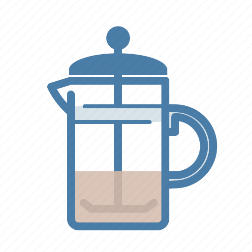 Cafe, coffee, drink, french press, hot, press, way to make icon - Download on Iconfinder