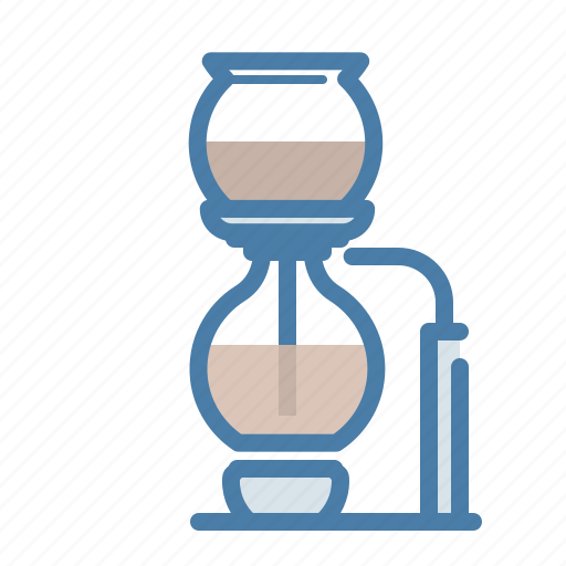 Coffee, drink, hot, syphon, vacuum, way to make icon - Download on Iconfinder
