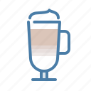 coffee, drink, hot, latte, latte machiato, milk, mug
