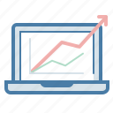 analytics, laptop, market, report