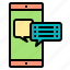 chat, connection, internet, message, sms, template, website 
