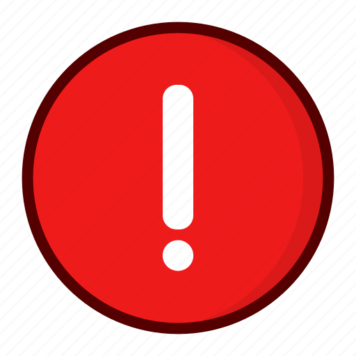 Alert, attention, caution, error, exclamation, rounded, warning icon - Download on Iconfinder