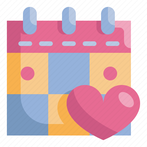 Calendar, day, heart, love, married, valentines, wedding icon - Download on Iconfinder