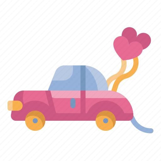 Car, heart, love, married, transport, valentines, wedding icon - Download on Iconfinder