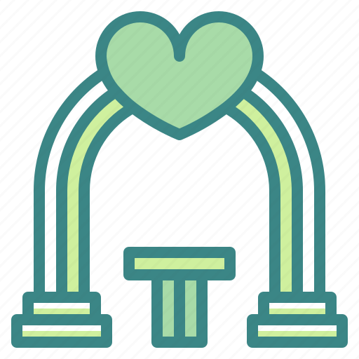 Arch, building, heart, love, married, valentines, wedding icon - Download on Iconfinder