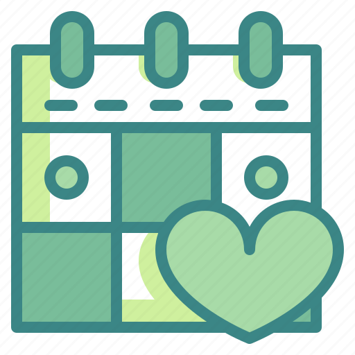 Calendar, day, heart, love, married, valentines, wedding icon - Download on Iconfinder