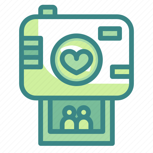 Camera, heart, love, married, photo, valentines, wedding icon - Download on Iconfinder