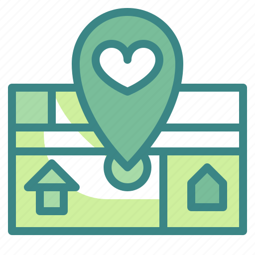Gps, location, love, map, married, valentines, wedding icon - Download on Iconfinder