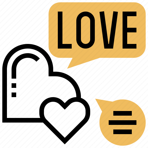 Heart, love, married, speech, wedding icon - Download on Iconfinder