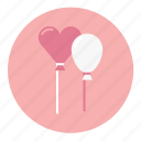 air, balloon, festive, float, pink, wedding, white