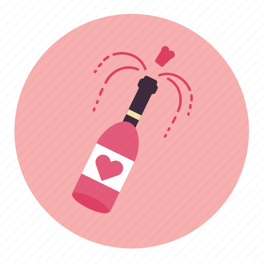 Alcohol, celebrate, champagne, drink, heart, love, wedding icon - Download on Iconfinder