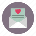 envelope, heart, invitation, letter, love, message, wedding