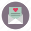 envelope, heart, invitation, letter, love, message, wedding 