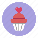 cupcake, heart, love, muffin, romance, romantic, wedding