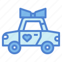 car, vehicle, wedding