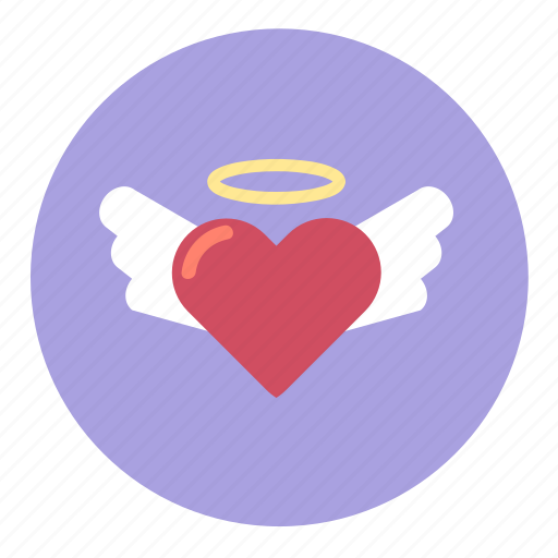 Angel, decorative, heart, love, pink, wedding, wings icon - Download on Iconfinder
