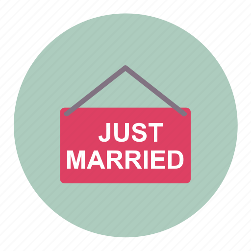 Couple, just married, love, marriage, red, sign, wedding icon - Download on Iconfinder