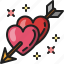 arrow, heart, love, couple, cupid, wedding 