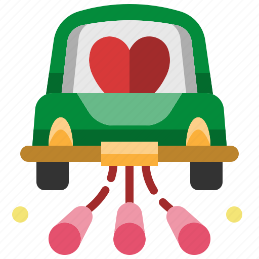 Car, honeymoon, vehicle, transport, love, wedding, married icon - Download on Iconfinder