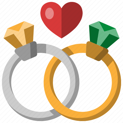 Ring, diamond, couple, wedding, mariage, love, engaged icon - Download on Iconfinder