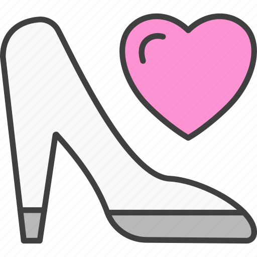 Shoe, woman, fashion, heart icon - Download on Iconfinder