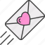 wedding, mail, invitation, heart, envelope, love 