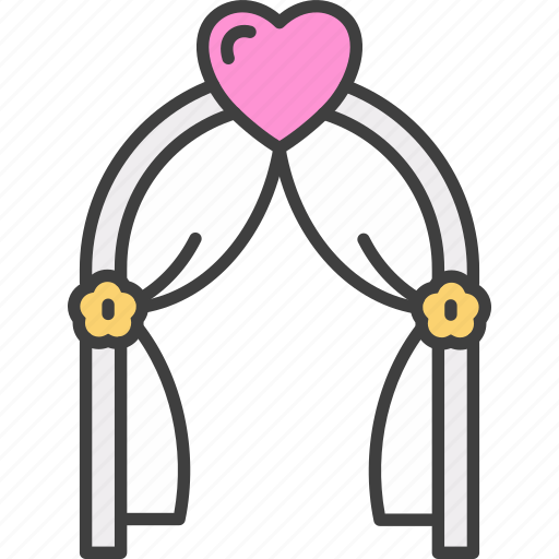 Wedding, wedding arch, engagement, wedding reception, love, party icon - Download on Iconfinder