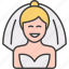 bride, wedding, marriage, woman, person 